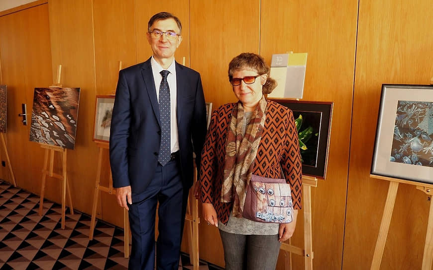 Сергей Ануфриев, директор Петербургского медицинского форума; Юлия Найвальт, фотохудожник