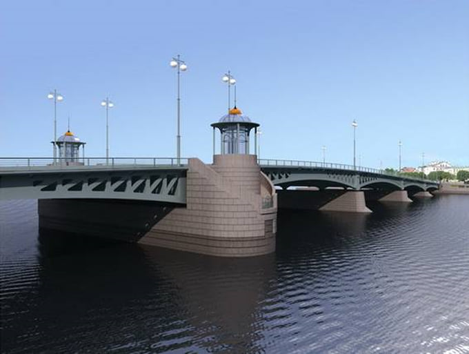 Один из проектов Ново-Адмиралтейского моста
