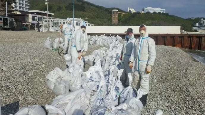 В Туапсе собрали более 27,7 тысячи кубометров загрязненного грунта