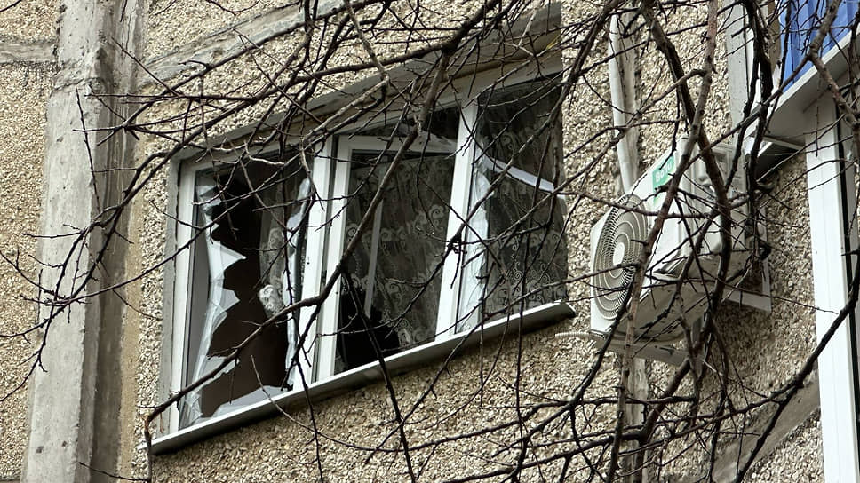 Последствия атаки БПЛА в Липецкой области 