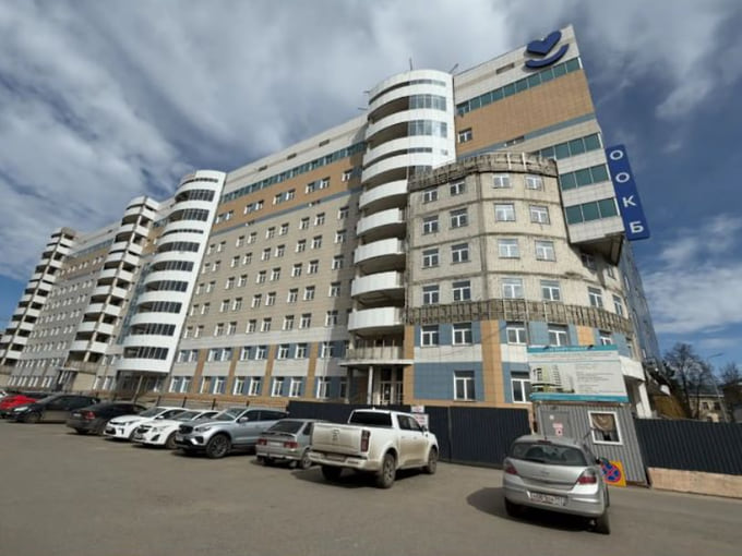 Здание строящегося медцентра Орловской областной больницы