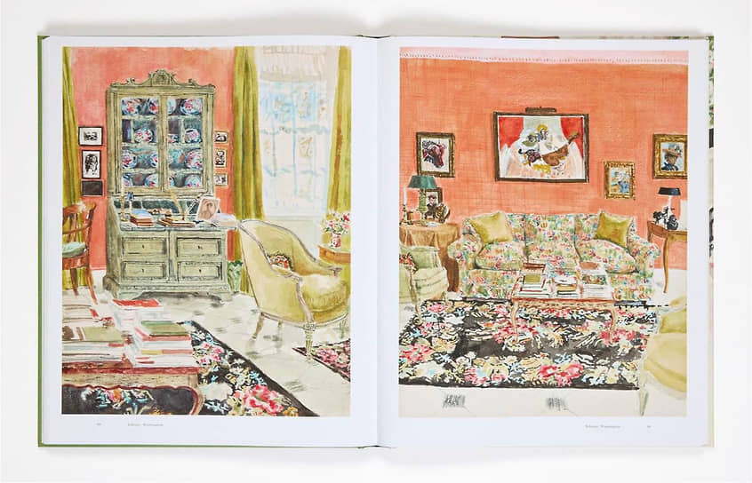 Иллюстрация из книги The Enchanting Interiors of Bunny Mellon: Paintings by Snowy Campbell