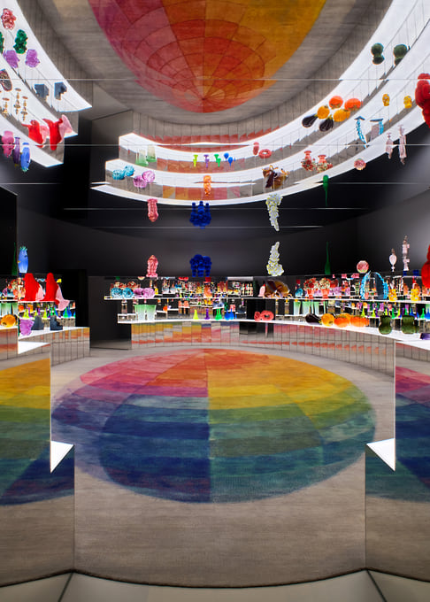 Арт-инсталляция A Rainbow of Forms; ковер, Jaipur Rugs 