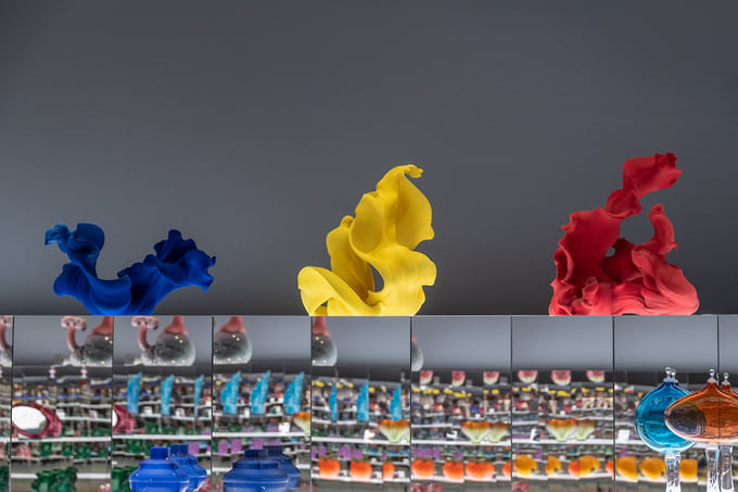 Композиция Dynamic Bowls; Troubled Waters; Blue Velvet, Yellow and Red, Эгле Эйниките-Наркевичене 