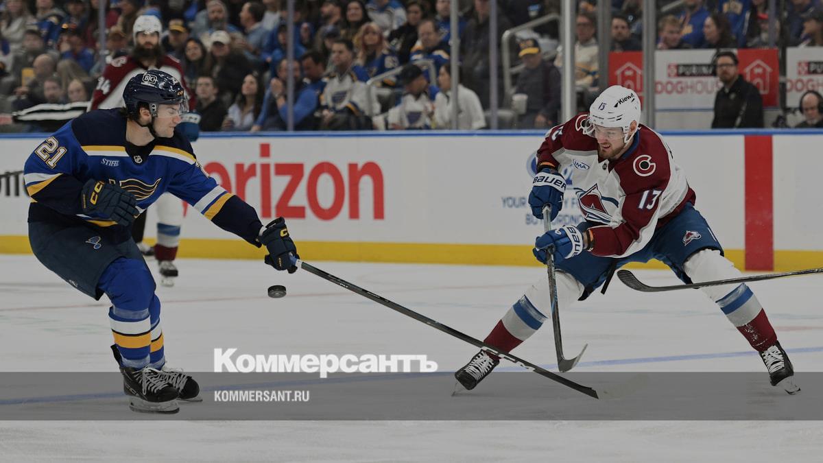 Дубль Ничушкина помог «Колорадо» победить «Сент-Луис» в матче НХЛ