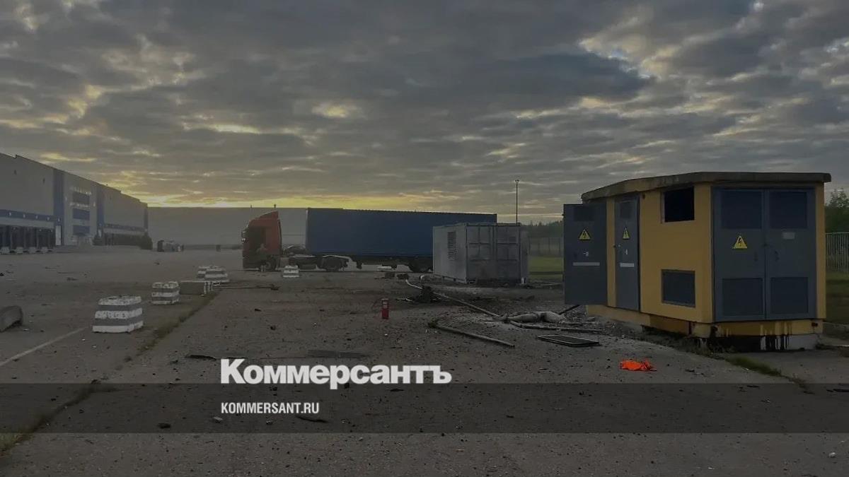Глава Чехова показал последствия ночной атаки дронов на склад в Подмосковье