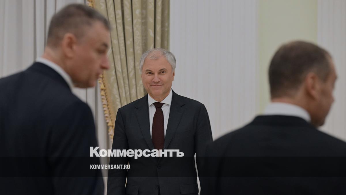 Сообщается: Путин поддержал кандидатуру Володина на пост председателя Госдумы