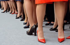 Апрель. Москва. Участницы Международного форума развития сервиса и услуг на бортах воздушных судов Skyservice 2017