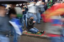 Июнь. Москва. Праздник Ураза-байрам у Московской соборной мечети