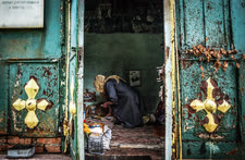 Июль. Санкт-Петербург. Склеп затворника Матвея Татомира в Александро-Невской лавре