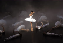 Ноябрь. Москва. Балет «Тюль» в постановке шведского хореографа Александра Экмана во время вечера одноактных балетов на сцене Московского академического музыкального театра им. К. С. Станиславского и В. И. Немировича-Данченко