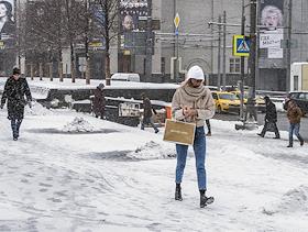 Снегопад в Москве