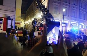Пожар на улице Маросейка 15 возник в кухонной вентиляции кафе
