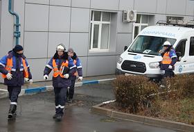 Тренировка аварийных бригад ПАО Газпром-Газораспределение, по ликвидации аварий на магистральных газопроводах среднего давления