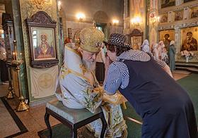 Божественная литургия в кафедральном соборе Городецкого Феодоровского мужского монастыря. Виды монастыря