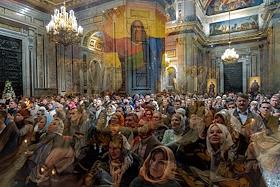 Пасхальное богослужение в Исаакиевском соборе