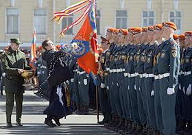 Репетиция Парада Победы на Дворцовой площади