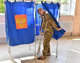 Единый день голосования 2024. Выборы губернатора Санкт-Петербурга и депутатов Муниципальных советов города. Голосование на участке 1381. Голосует участник СВО Константин Терновых