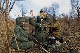 Реконструкция сражения при Прейсиш- Эйлау (Багратионовск) 1945 года в Калининградской области