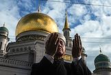 Праздник жертвоприношения Курбан-Байрам в Московской Соборной мечети
