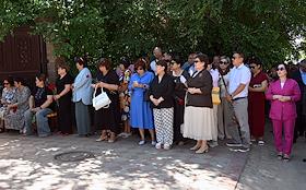 Церемония похорон Героя России Нарана Очир-Горяева, погибшего при выполнении боевых задач в ходе специальной военной операции (СВО)