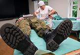 Выездная донорская акция по сбору крови для участников Специальной военной операции, организованная совместно с Центром переливания крови Центрального военного клинического госпиталя имени А.А.Вишневского в Музее военной формы