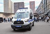Обстановка возле ТЦ 'Горбушка' во время обысков