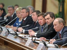 Встреча председателя правительства РФ Владимира Путина с ректорами московских вузов в Доме правительства РФ