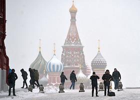Снегопад в Москве
